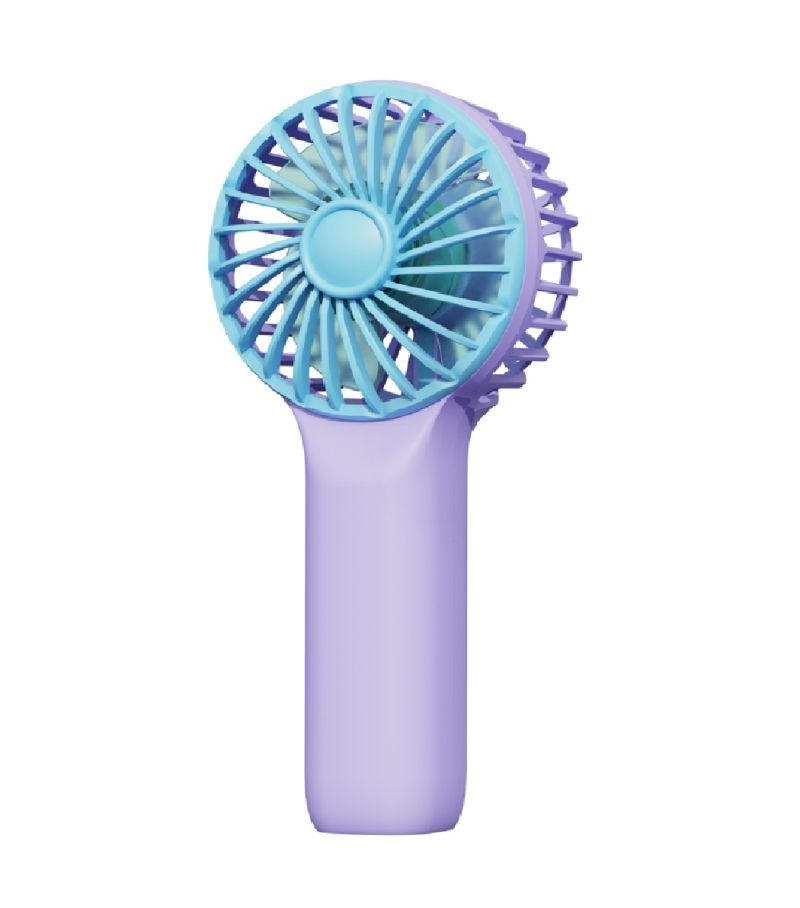 Contrast Colour- Series Handheld Fan Dark Purple
