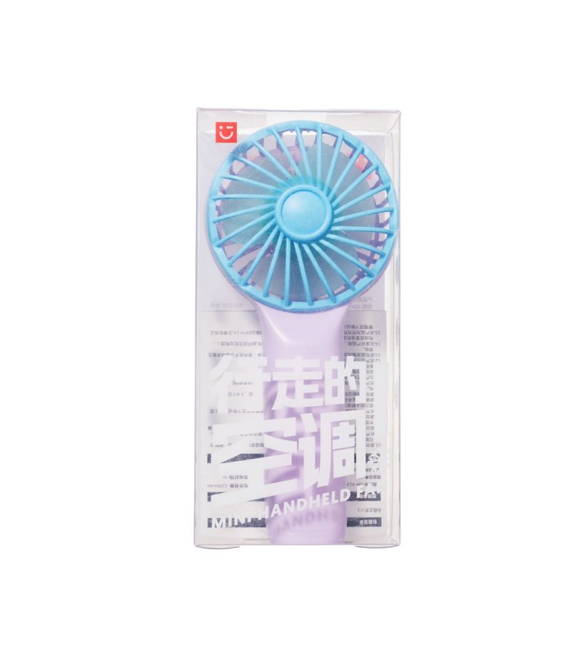 Contrast Colour- Series Handheld Fan Dark Purple
