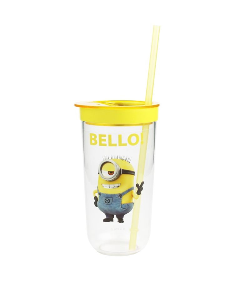 Minions Collection Plastic Tumbler & Straw 600ml
