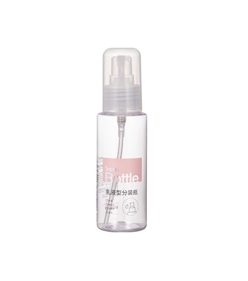 MINISO 80ml Transparent Travel Pump Bottle