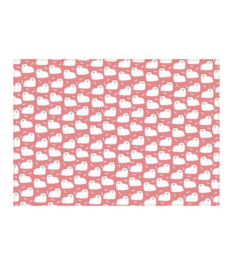 Stick Figure Puppy Series 75*53cm Wrapping Paper (Red)