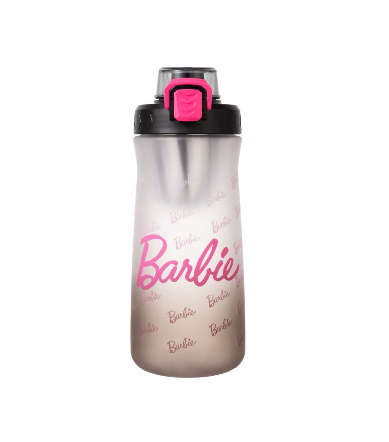 Barbie Collection Black Plastic Water Bottle
