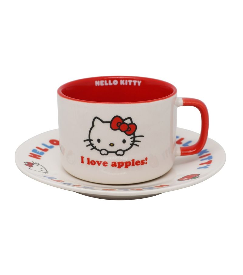 Sanrio Hello Kitty Apple Collection Ceramic Cup & Saucer Set 200ml