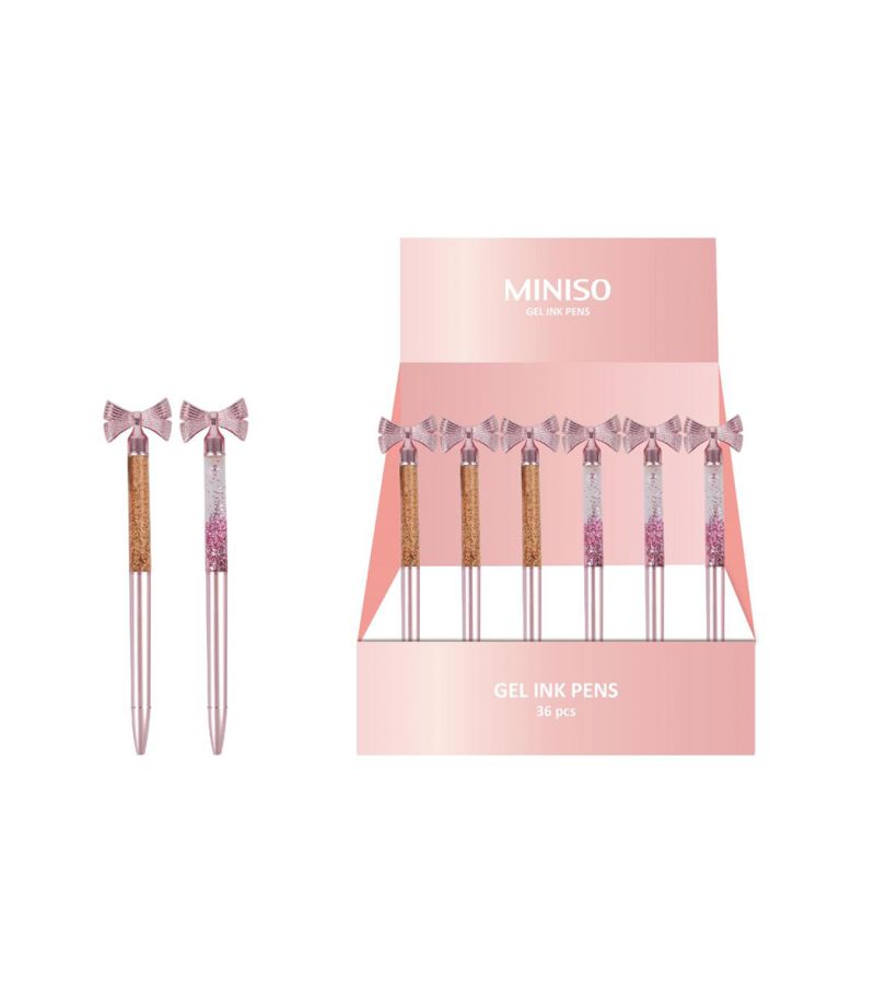 MINISO Rose Gold Series Butterfly Glitter Ballpoint Pen (Assorted Styles)