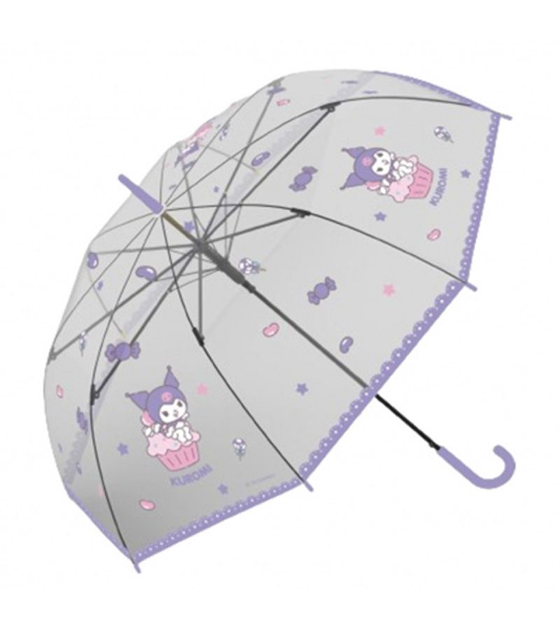 Sanrio Kuromi Transparent Long Handled Umbrella