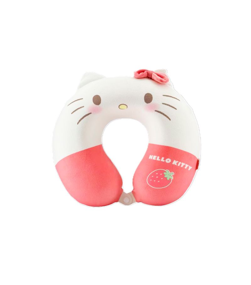 Sanrio Characters Strawberry Collection Memory Foam U-Shaped Neck Pillow