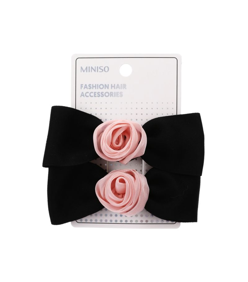 MINSO Rose Series Fashion Hair Clip Bows Pack Of 2