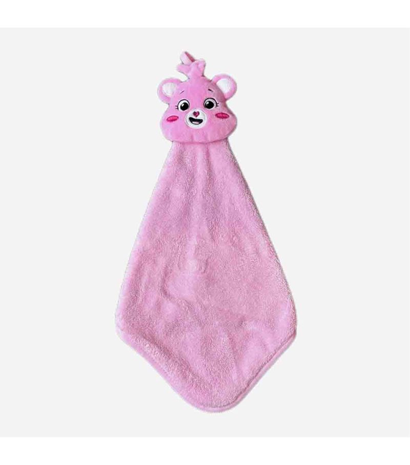 Care Bears Collection Pink Plush Head Hand Towel