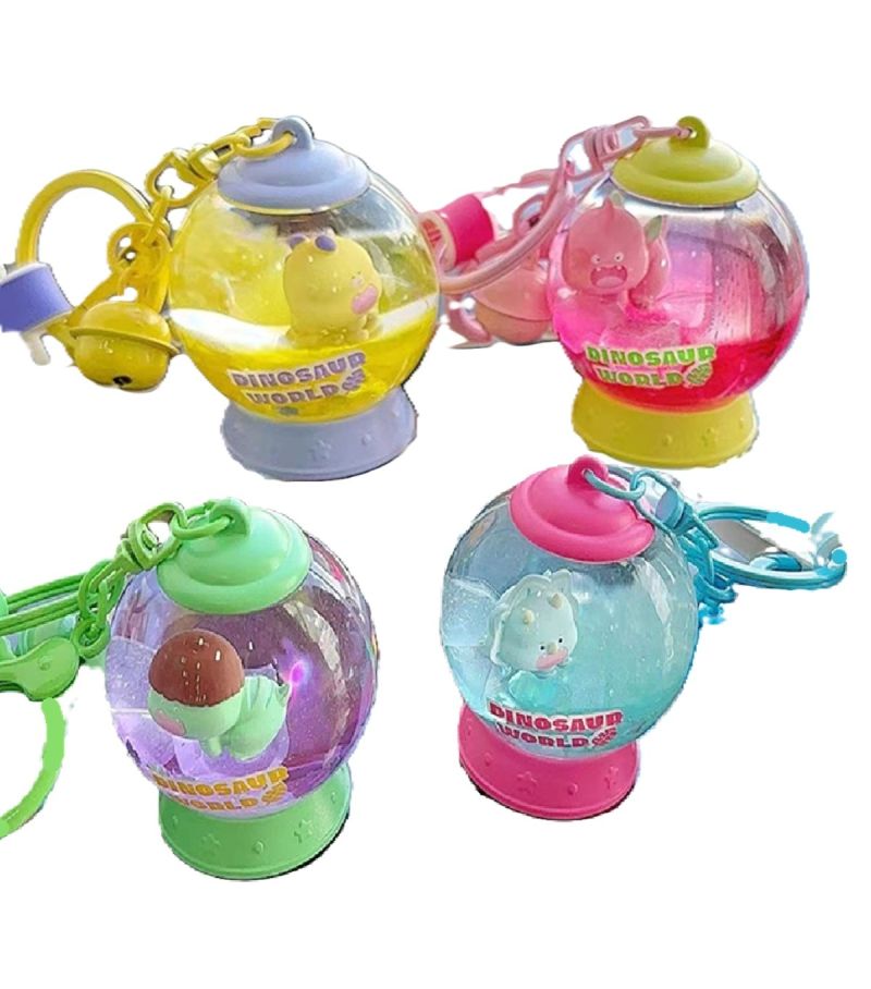 MINISO Baby Dinosaur Liquid Keychain