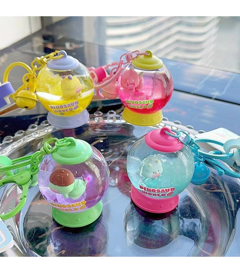 MINISO Baby Dinosaur Liquid Keychain