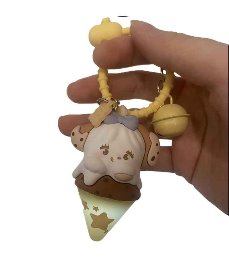 Mikko Summer Series Cookie LED Ice Cream Keychain