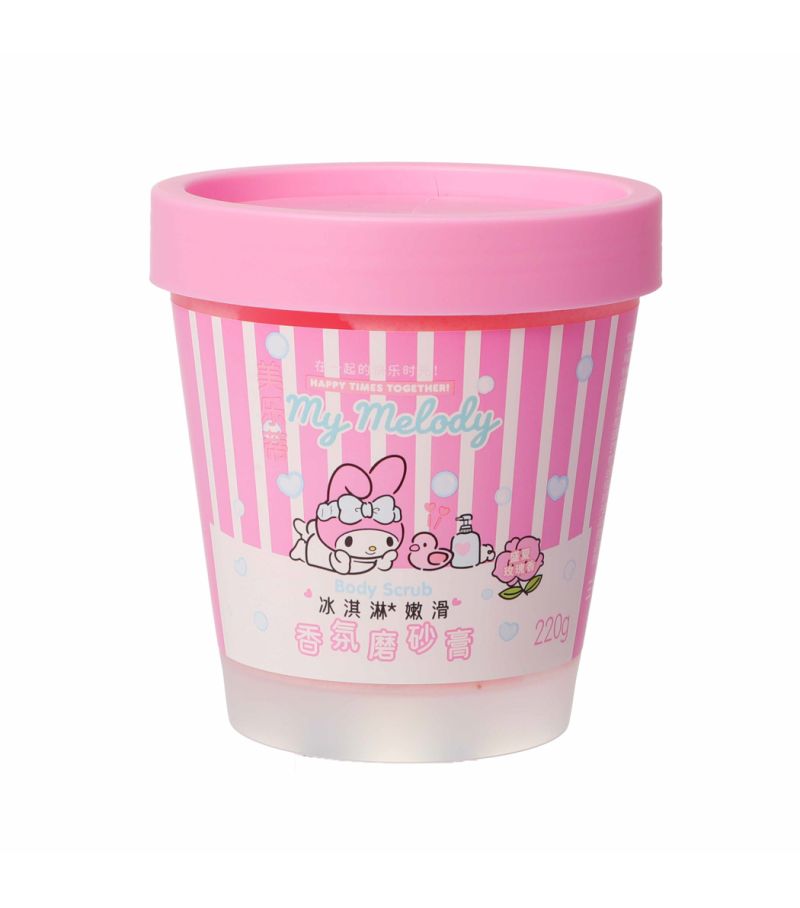 Sanrio Hello Kitty & Friends My Melody Summer Rose Scented Glittering Body Scrub 220g
