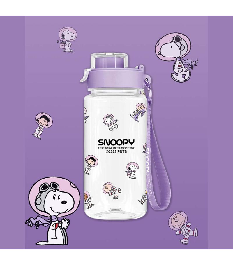 Snoopy The Little Space Explorer Collection Plastic Bottle With Strap 640ml