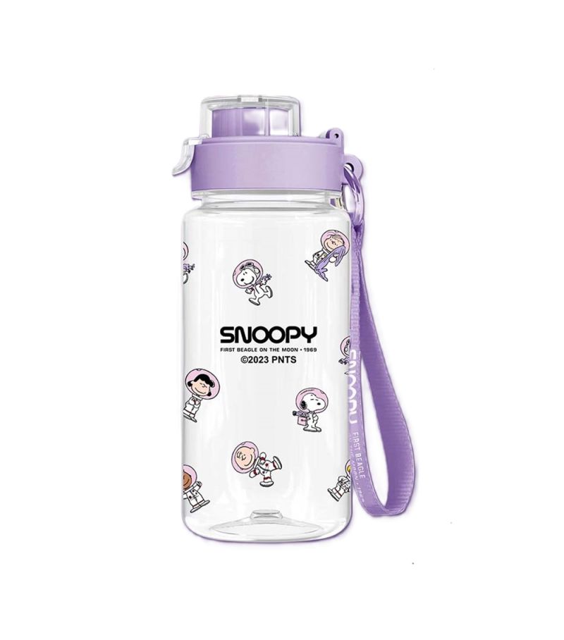 Snoopy The Little Space Explorer Collection Plastic Bottle With Strap 640ml