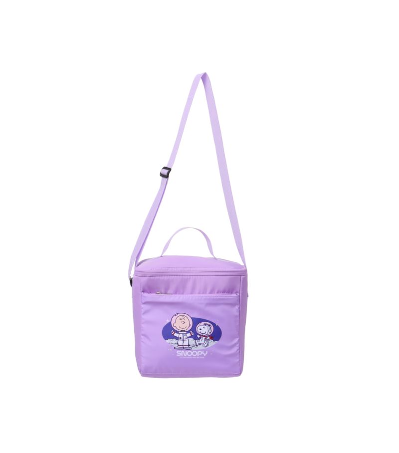 Snoopy The Little Space Explorer Purple Lunch Bag