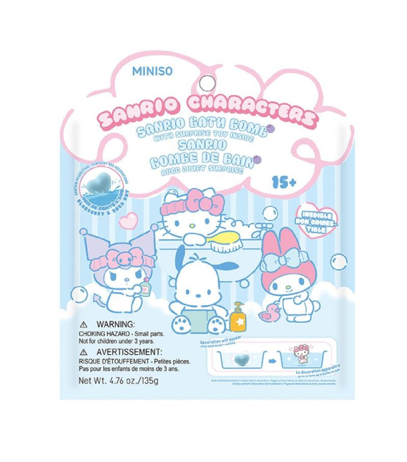 Sanrio Hello Kitty & Friends Blueberry Bath Bomb & Surprise Toy Figure
