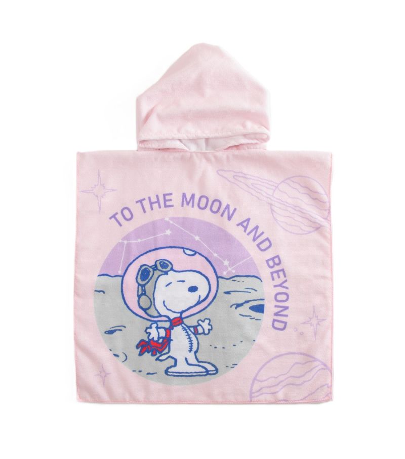 Snoopy The Little Space Explorer Collection Kids Hooded Bath Towel