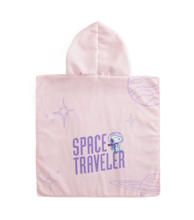 Snoopy The Little Space Explorer Collection Kids Hooded Bath Towel
