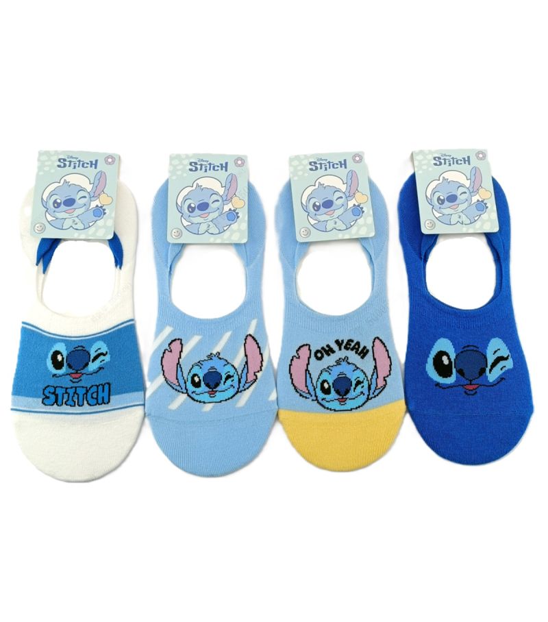 Disney Lilo & Stitch Collection No Show Socks 1 Pair Size UK 5-7.5 (Assorted Styles)