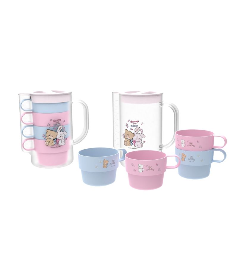 Mikko Collection Water Pitcher and Four Cups Set 1000ml
