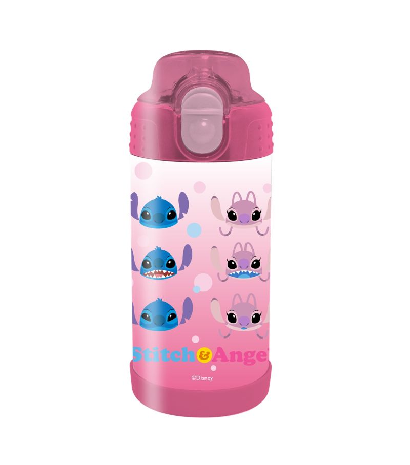 Disney Lilo & Stitch Pink Stainless Steel Bottle 300ml 