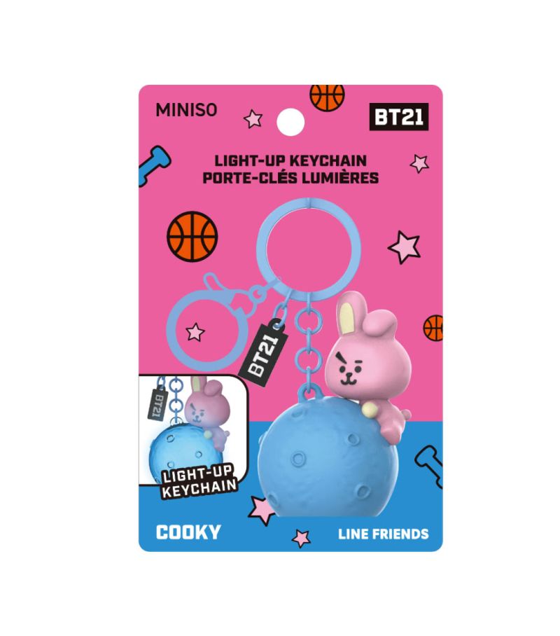 BT21 Cooky Light Up Keychain