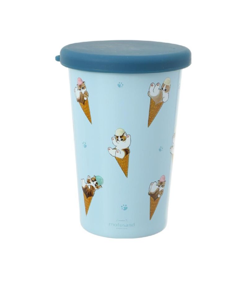 Mofusand Ice Cream Collection Blue Coffee Travel Mug