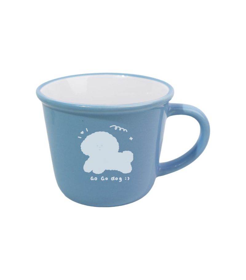 MINSO Animal Series Blue Ceramic Mug 310ml