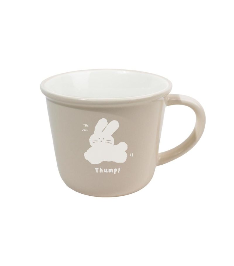 MINSO Animal Series Beige Ceramic Mug 310ml