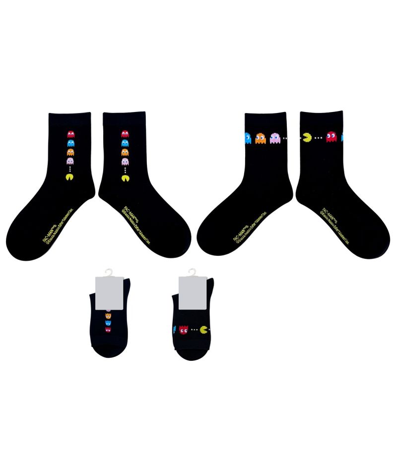 Pacman Crew Socks 1 Pair (Assorted Characters)