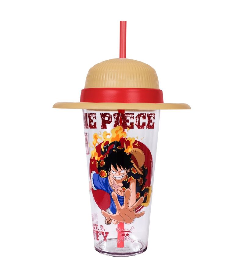 One Piece Classic Retrospective Collection Luffy Plastic Tumbler & Straw 640ml