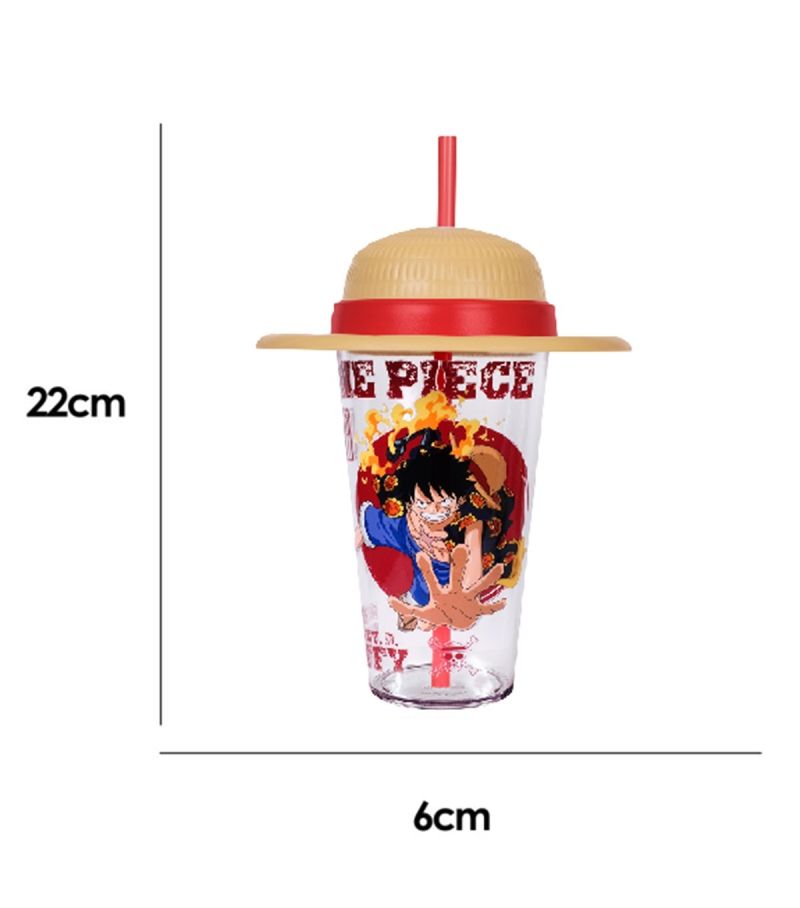 One Piece Classic Retrospective Collection Luffy Plastic Tumbler & Straw 640ml