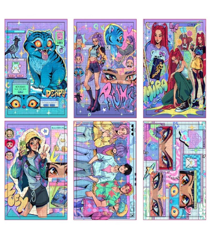 K-Pop Demon Hunters 6 In 1 100 Piece Puzzle