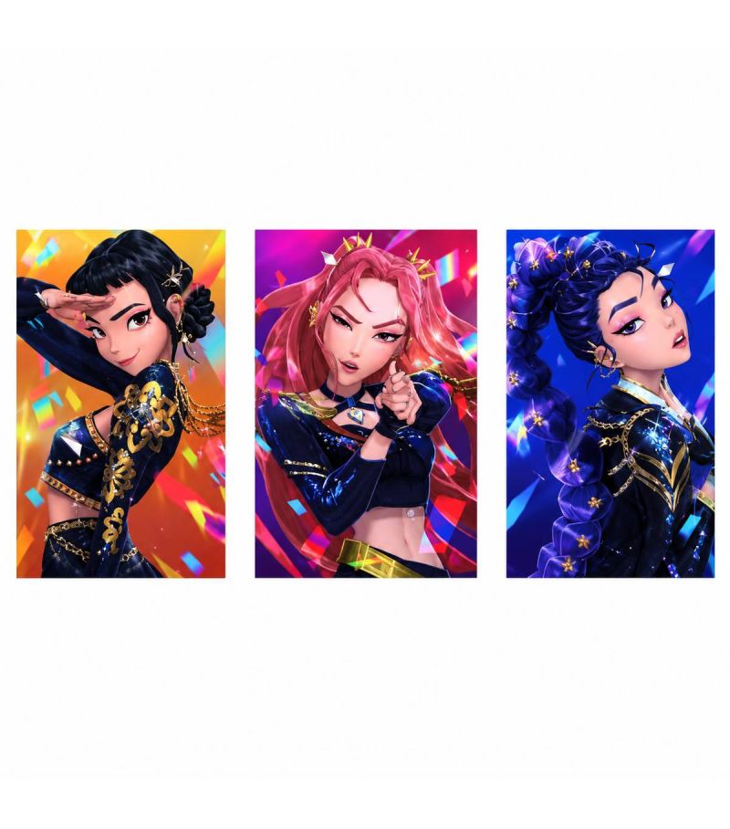 K-Pop Demon Hunters Mini Cards Binder Set Of 4