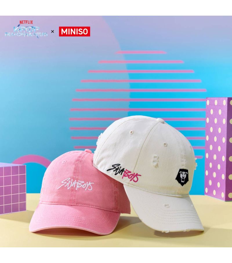 K-Pop Demon Hunters Saja Boys Pink  Baseball Cap