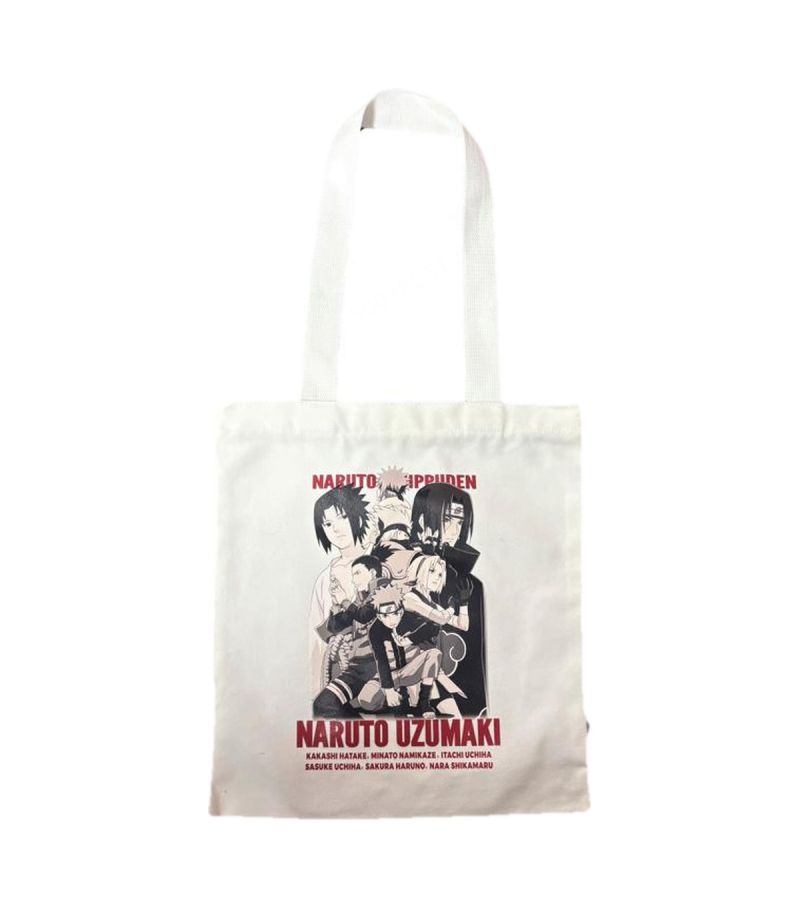 Naruto Beige Shopping Tote Bag