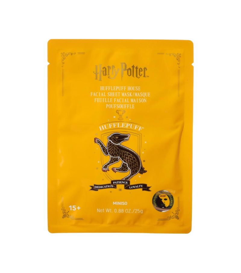 Harry Potter Hufflepuff House Colour Facial Sheet Mask
