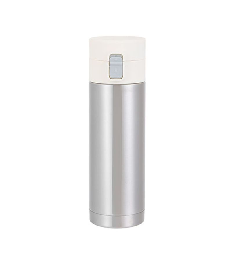 MINISO Stainless Steel Silver Vacuum Bottle