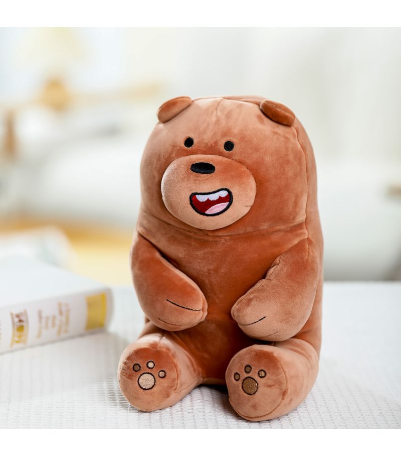 We Bare Bears Grizzly Lovely Sitting Plush Soft Toy