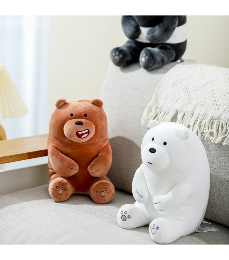 We Bare Bears Grizzly Lovely Sitting Plush Soft Toy