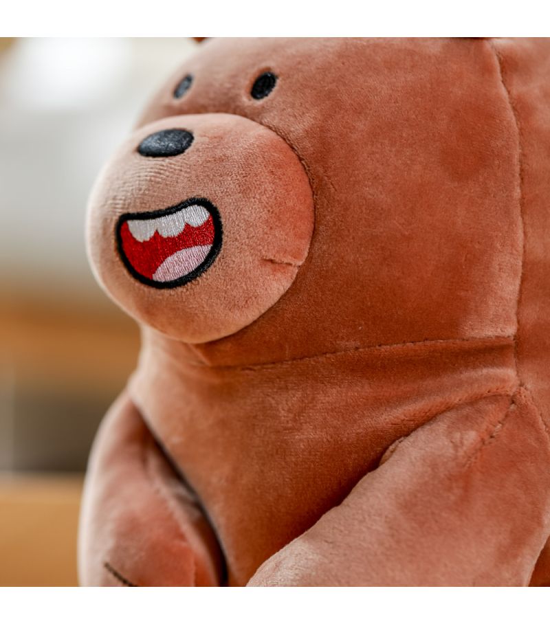 We Bare Bears Grizzly Lovely Sitting Plush Soft Toy