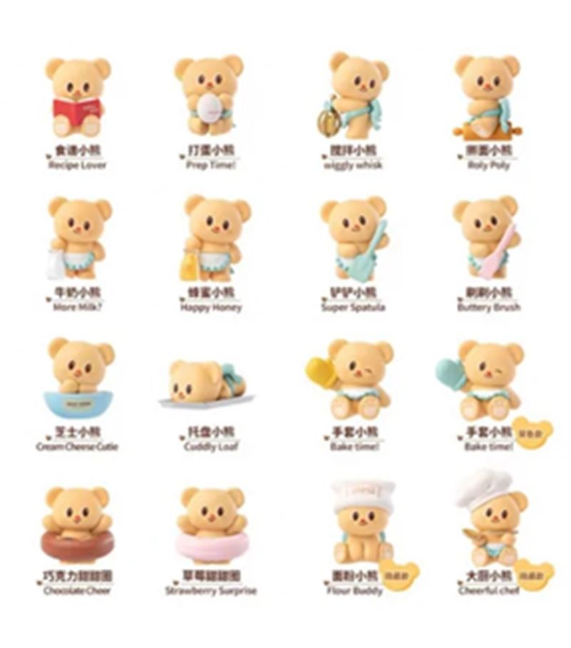 Funism Butterbear Baked With Love Series Cubby Face Blind Box