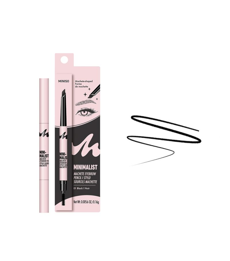 MINISO Minimalist Long Lasting Eyebrow Pencil Black