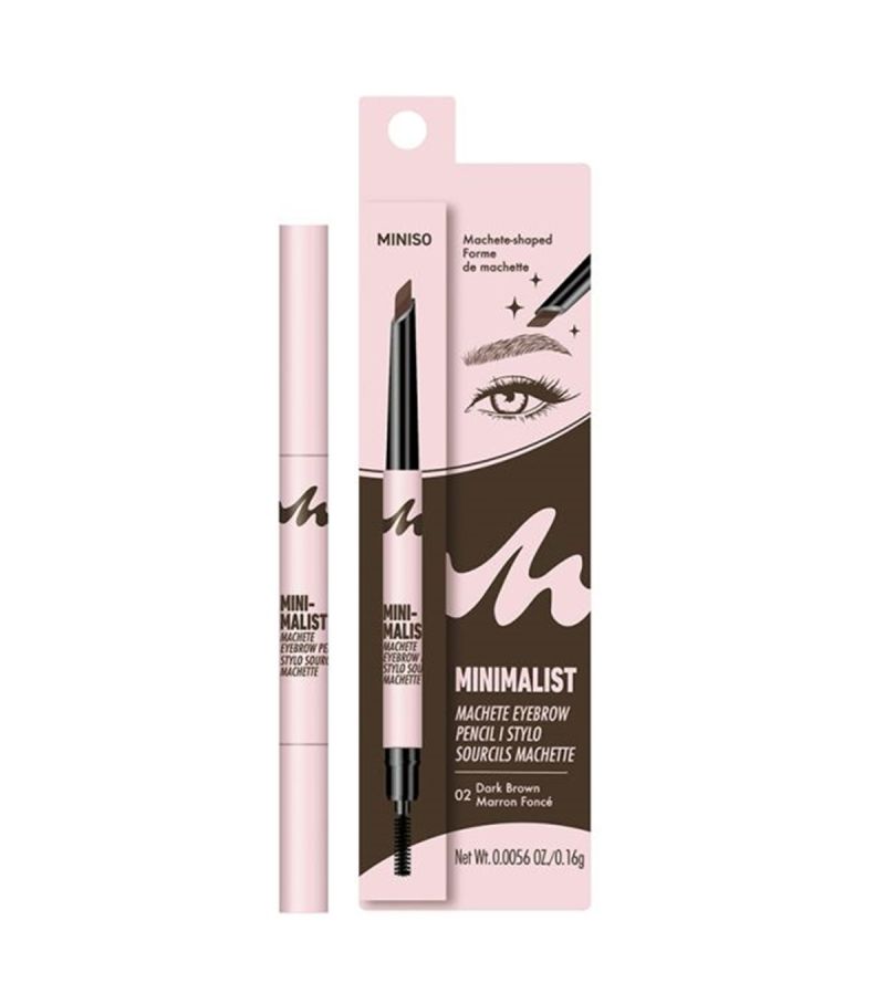 MINISO Minimalist Natural Brow Finish Eyebrow Pencil Dark Brown