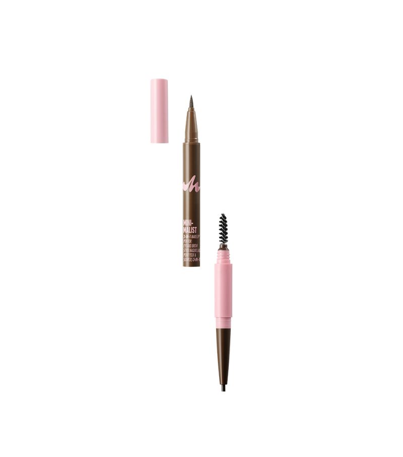 MINISO Dual-Ended Tool Makeup Pen Eyebrow Brown 