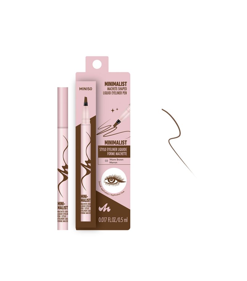 MINISO Minimalist Smooth Application Eyeliner Pen Brown