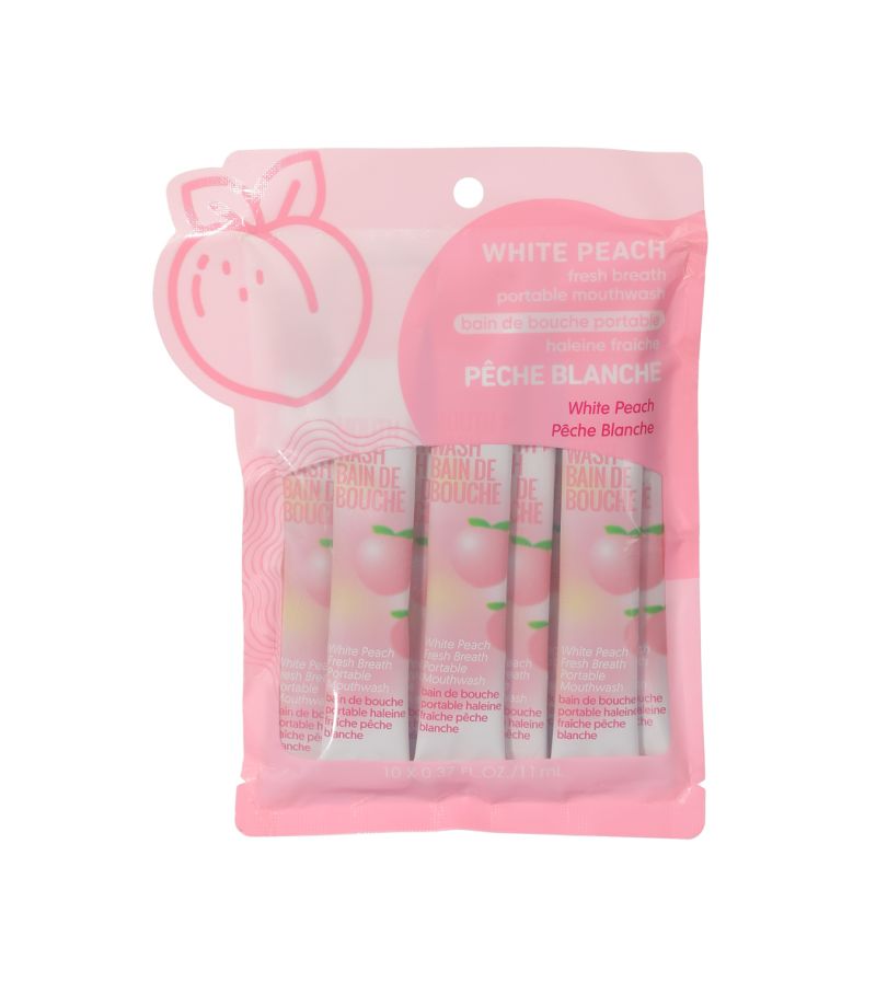 MINISO White Peach Fresh Breath Portable Mouthwash 10 Pieces