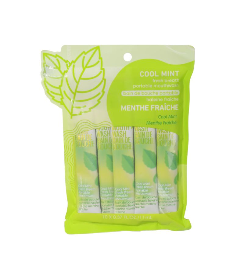 Cool Mint Fresh Breath Portable Mouthwash (10 pcs)