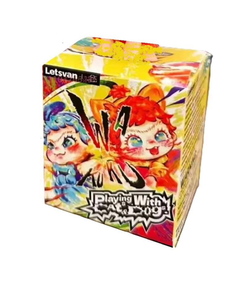 Letsvan Wakuku Cat Vs Dog Battle Figure Blind Box