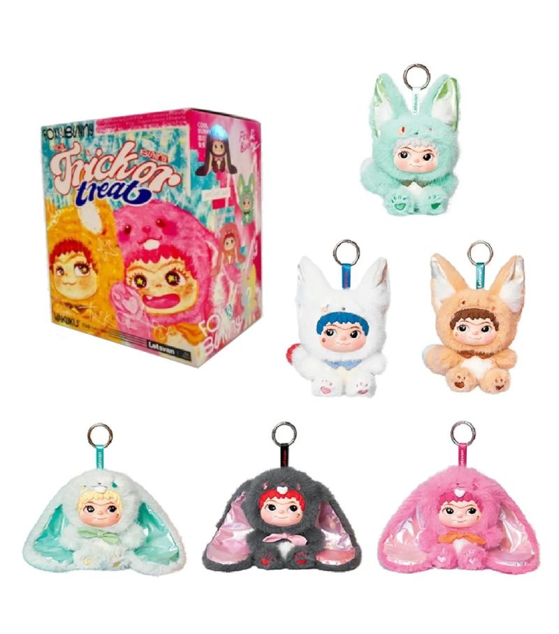 Letsvan Wakuku Fox & Bunny Trick Or Treat Vinyl Plush Blind Box